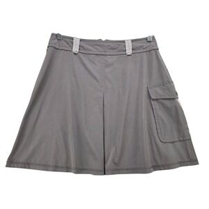 Title Nine Skirt A-Line Pleated Cargo Pocket Activewear Wicking Lightweight sz 4
